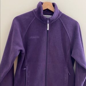 purple Columbia fleece zip up